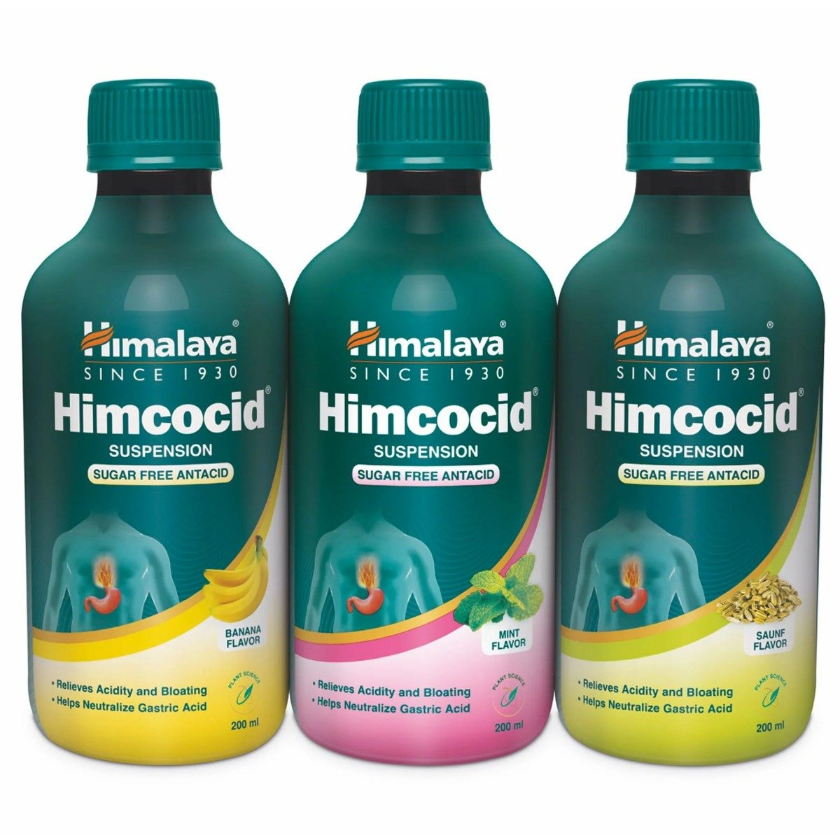 Himalaya Himcocid Sugar Free Antacid Mint Flavour Suspension, 200 ml, Pack of 1 Himalaya Himcocid Sugar Free Antacid Mint Flavour Suspension, 200 ml, Pack of 1