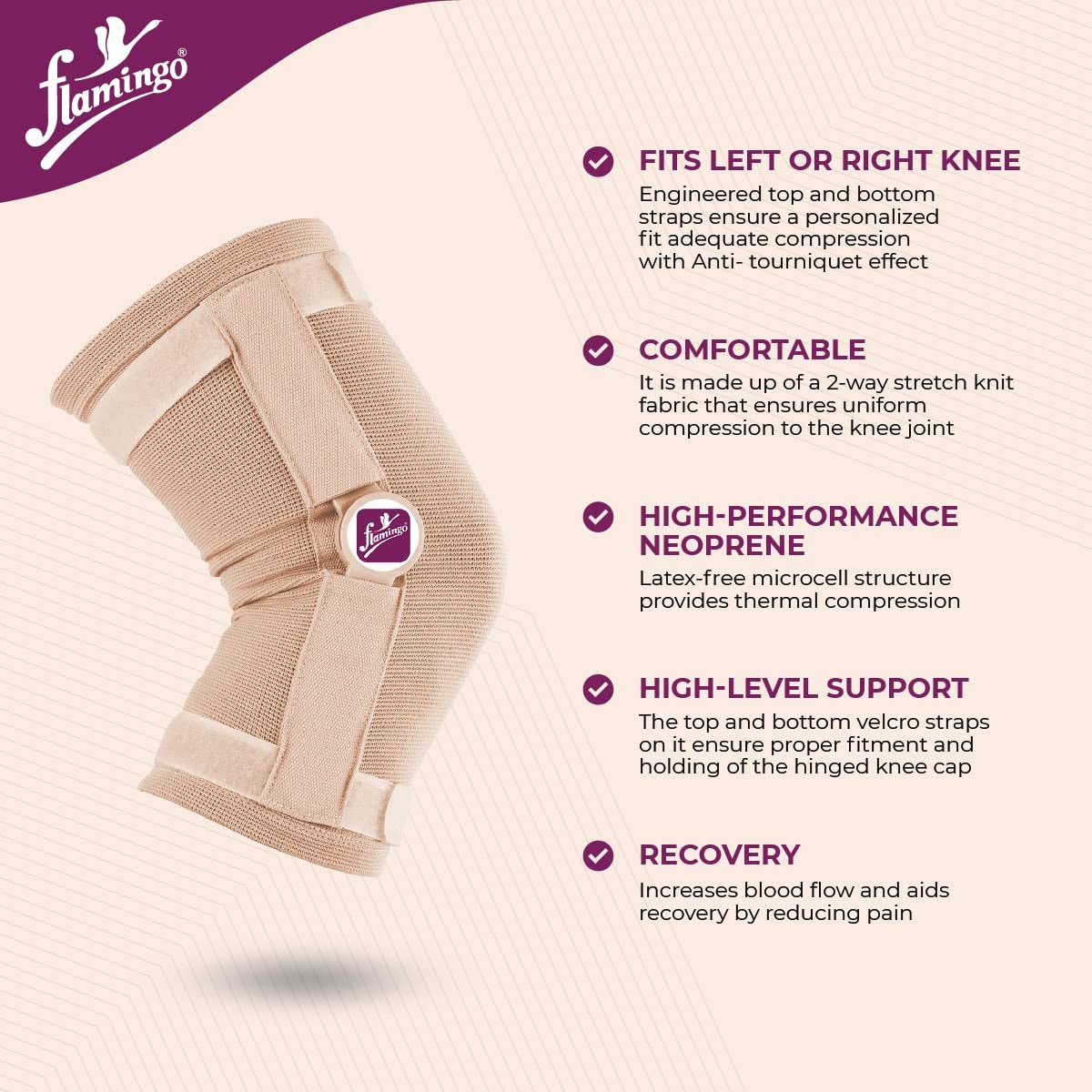 Flamingo Hinged Knee Cap XXL, 1 Count, Pack of 1 Flamingo Hinged Knee Cap XXL, 1 Count, Pack of 1