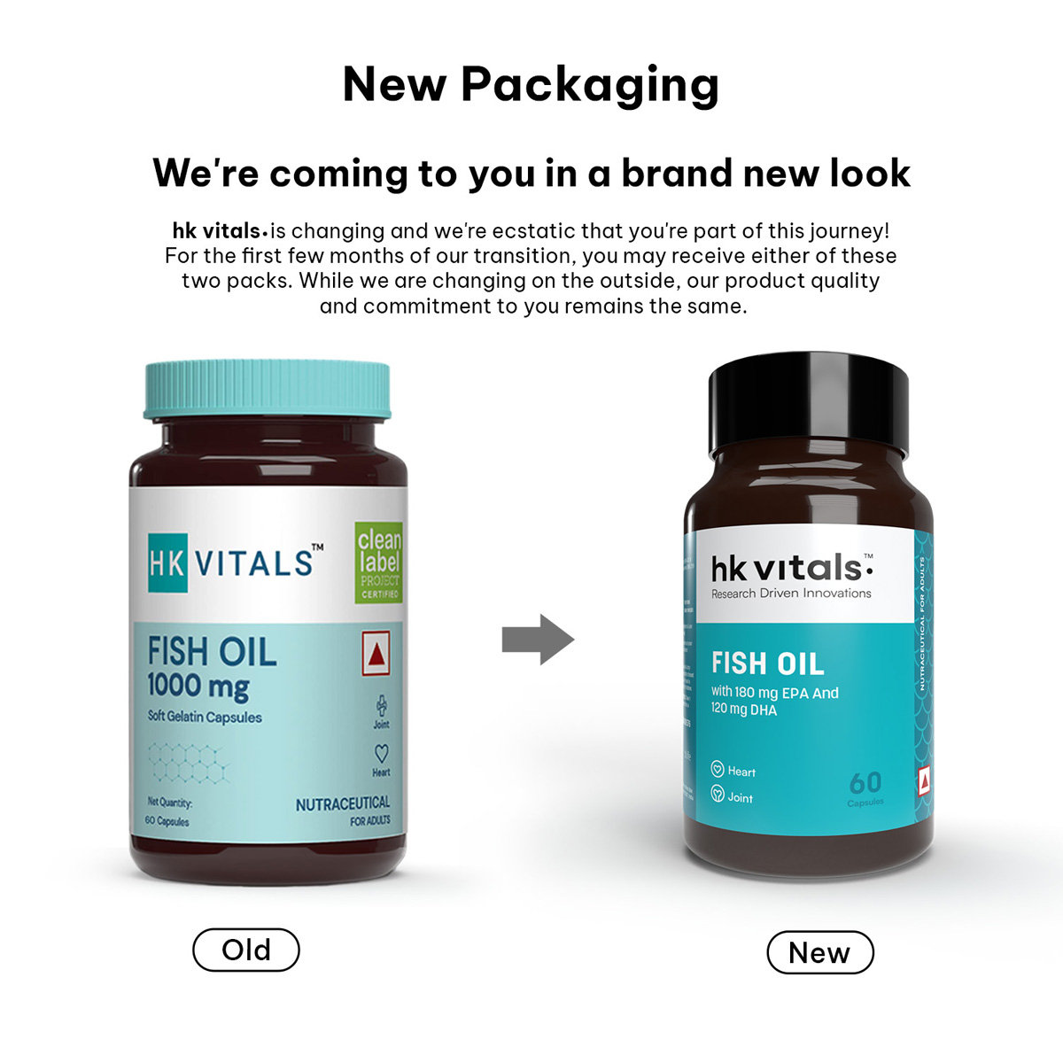 HealthKart HK Vitals Fish Oil 1000 mg, 60 Capsules, Pack of 1 HealthKart HK Vitals Fish Oil 1000 mg, 60 Capsules, Pack of 1