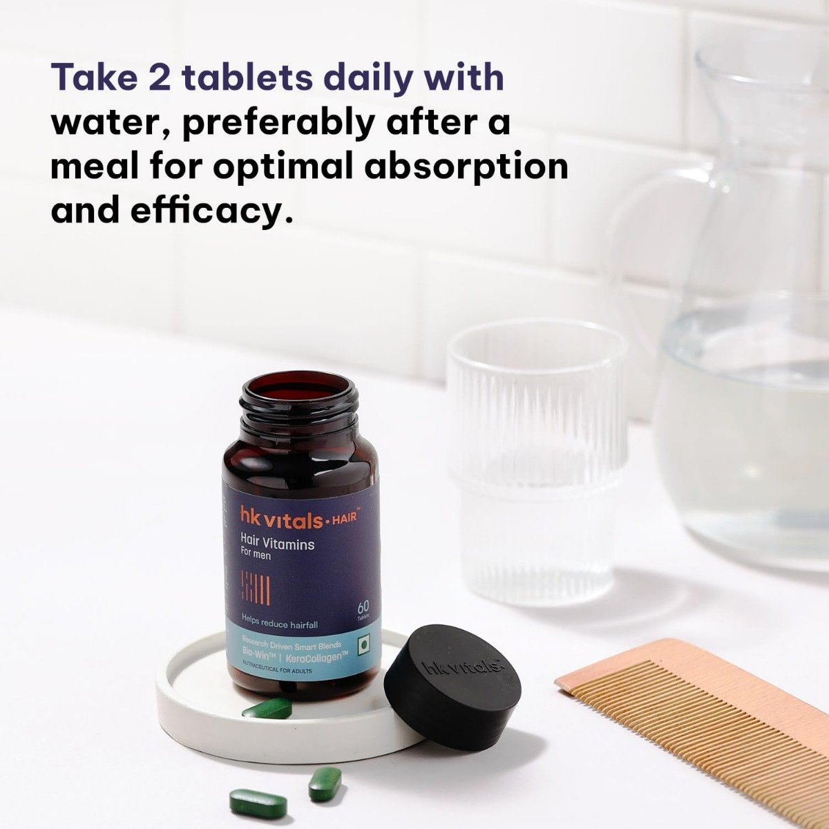 HealthKart HK Vitals Hair Multivitamin, 60 Tablets, Pack of 1 HealthKart HK Vitals Hair Multivitamin, 60 Tablets, Pack of 1