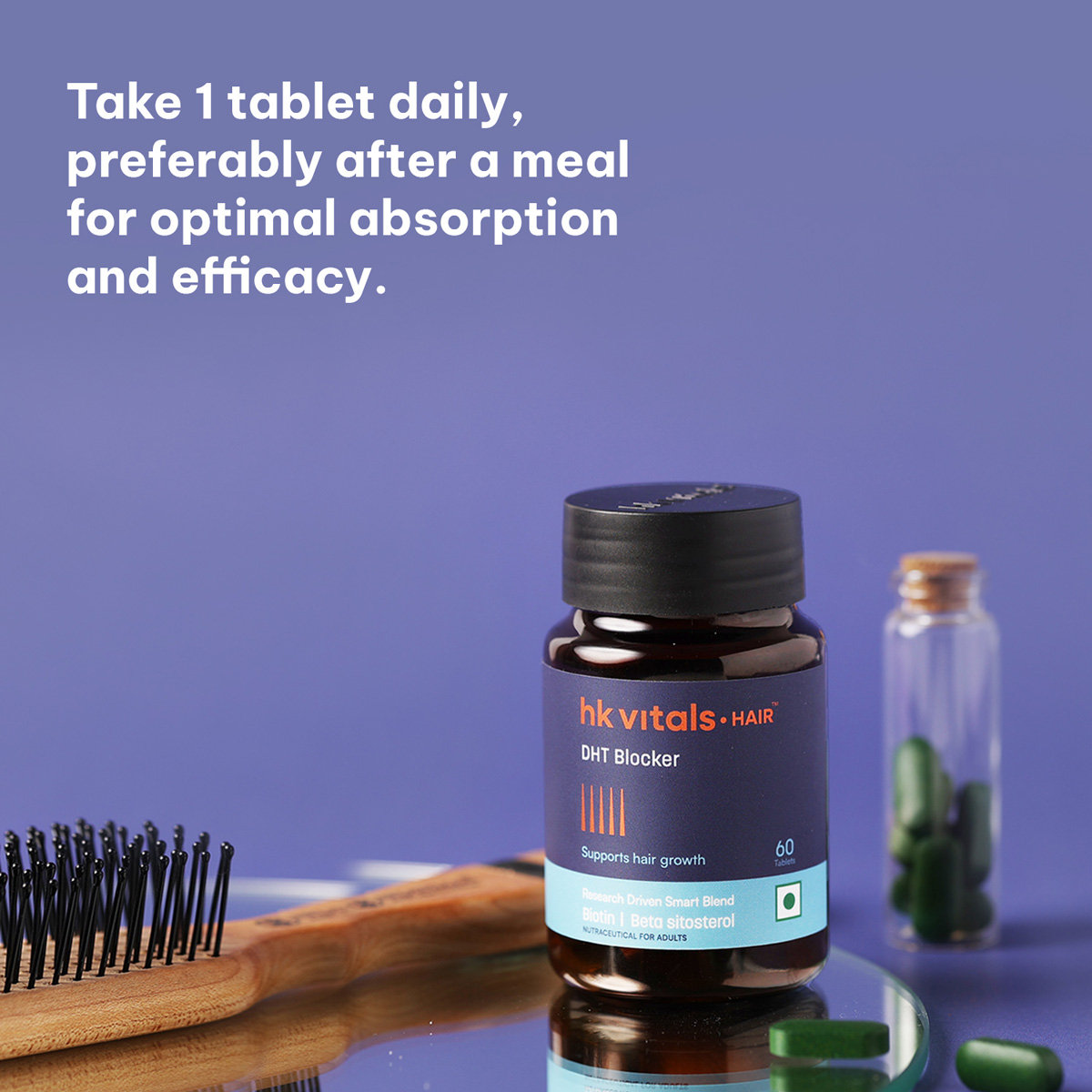 HealthKart HK Vitals DHT Blocker for Hair Growth, 60 Tablets, Pack of 1 HealthKart HK Vitals DHT Blocker for Hair Growth, 60 Tablets, Pack of 1