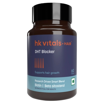 HealthKart HK Vitals DHT Blocker for Hair Growth, 60 Tablets, Pack of 1