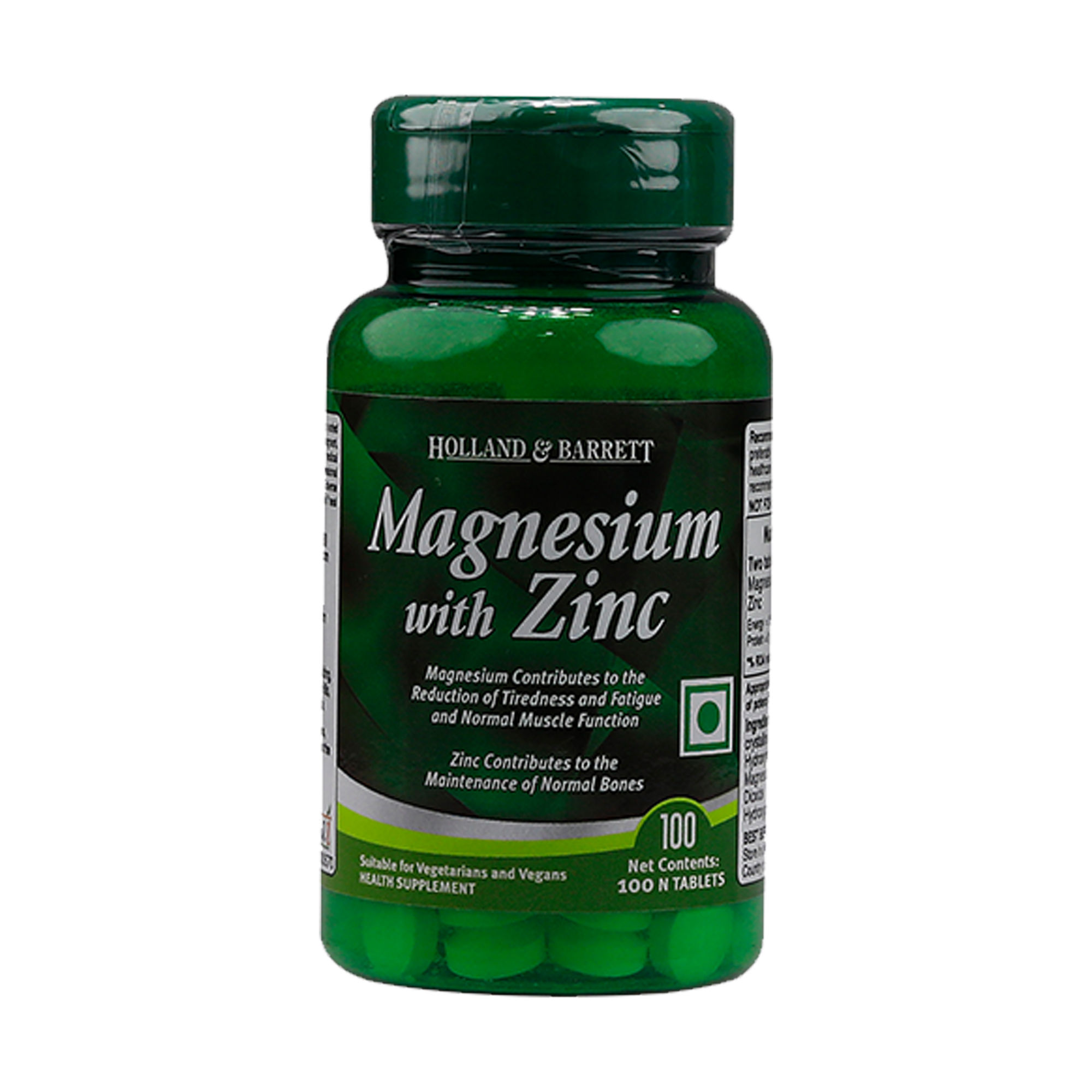 Holland & Barrett Magnesium with Zinc, 100 Tablets Price, Uses, Side