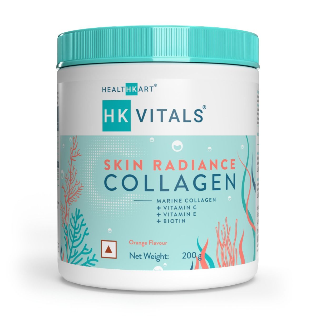 Buy HealthKart HK Vitals Skin Radiance Collagen Orange Flavour Powder, 200 gm Online