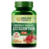 Himalayan Organics Naturally Sourced Astaxanthin 4mg, 60 Capsules, Pack of 1