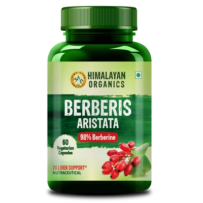 Himalayan Organics Berberis Aristata, 60 Capsules, Pack of 1