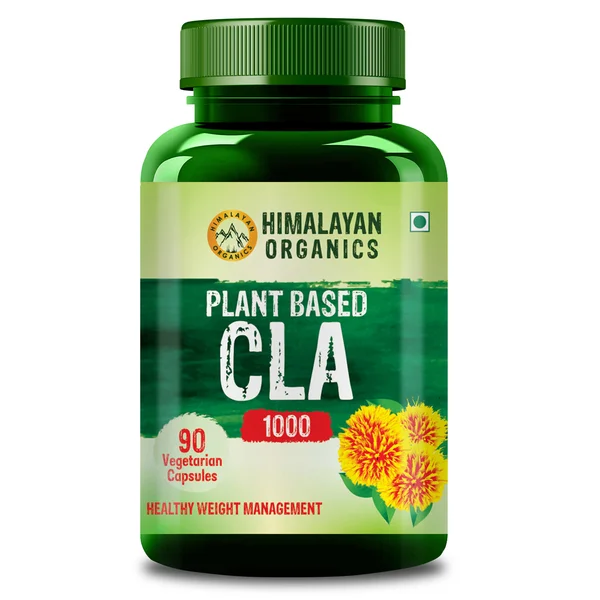 Vlado's Himalayan Organics Plant Based CLA 1000 for Healthy Weight Management, 90 Capsules, Pack of 1