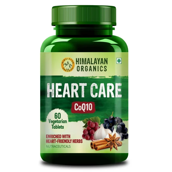 Vlado's Himalayan Organics Heart Care with CoQ10, 60 Tablets, Pack of 1