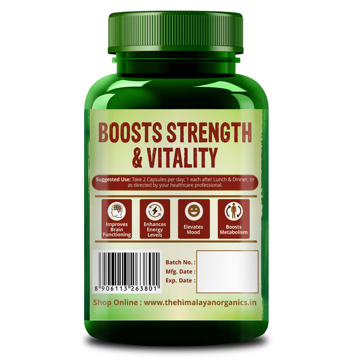 Vlado's Himalayan Organics Korean Ginseng 1000mg, 60 Capsules, Pack of 1 Vlado's Himalayan Organics Korean Ginseng 1000mg, 60 Capsules, Pack of 1