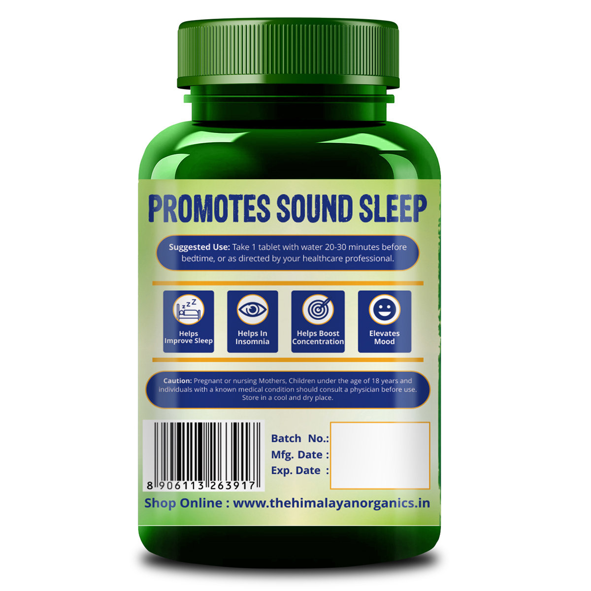 Himalayan Organics Melatonin 10mg, 60 Tablets, Pack of 1 Himalayan Organics Melatonin 10mg, 60 Tablets, Pack of 1