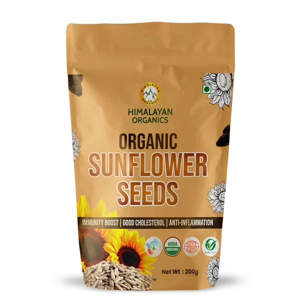 Vlado's Himalayan Organics Organic Sunflower Seeds, 200 gm