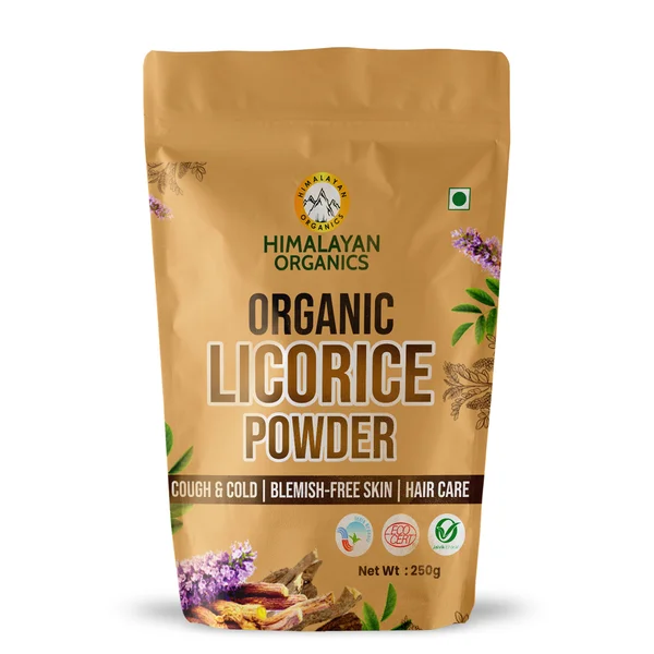 Vlado's Himalayan Organics Organic Licorice Powder, 250 gm, Pack of 1