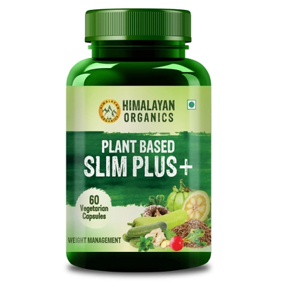 Himalayan Organics Plant Based Slim Plus+, 60 Capsules, Pack of 1