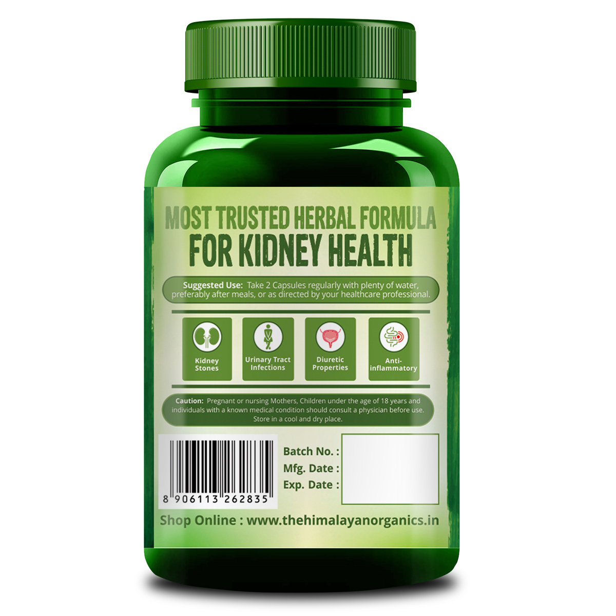 Vlado's Himalayan Organics Plant Based Kidney Support, 60 Capsules, Pack of 1 Vlado's Himalayan Organics Plant Based Kidney Support, 60 Capsules, Pack of 1