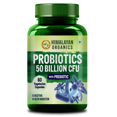 Himalayan Organics Probiotics 50 Billion CFU, 60 Capsules, Pack of 1