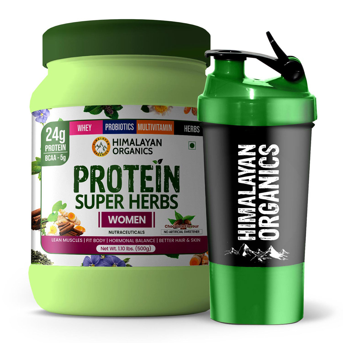 Himalayan Organics Protein Superherbs Powder for Women, 500 gm, Pack of 1 Himalayan Organics Protein Superherbs Powder for Women, 500 gm, Pack of 1