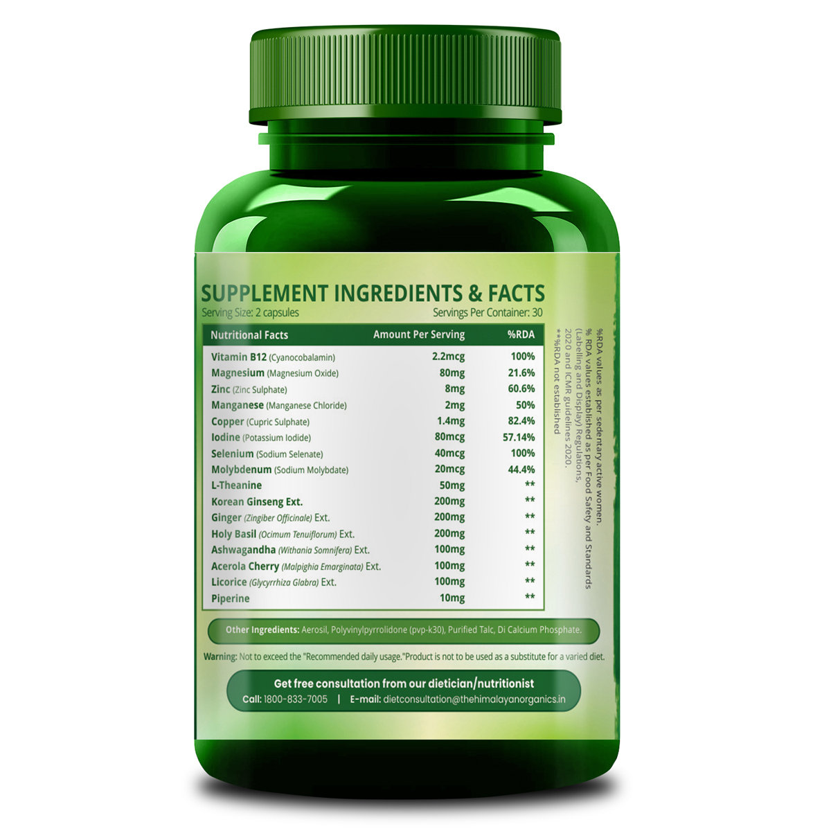 Vlado's Himalayan Organics Thyroid Support, 60 Capsules, Pack of 1 Vlado's Himalayan Organics Thyroid Support, 60 Capsules, Pack of 1