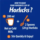 Horlicks Chocolate Delight Flavour Nutrition Powder, 500 gm Refill Pack, Pack of 1