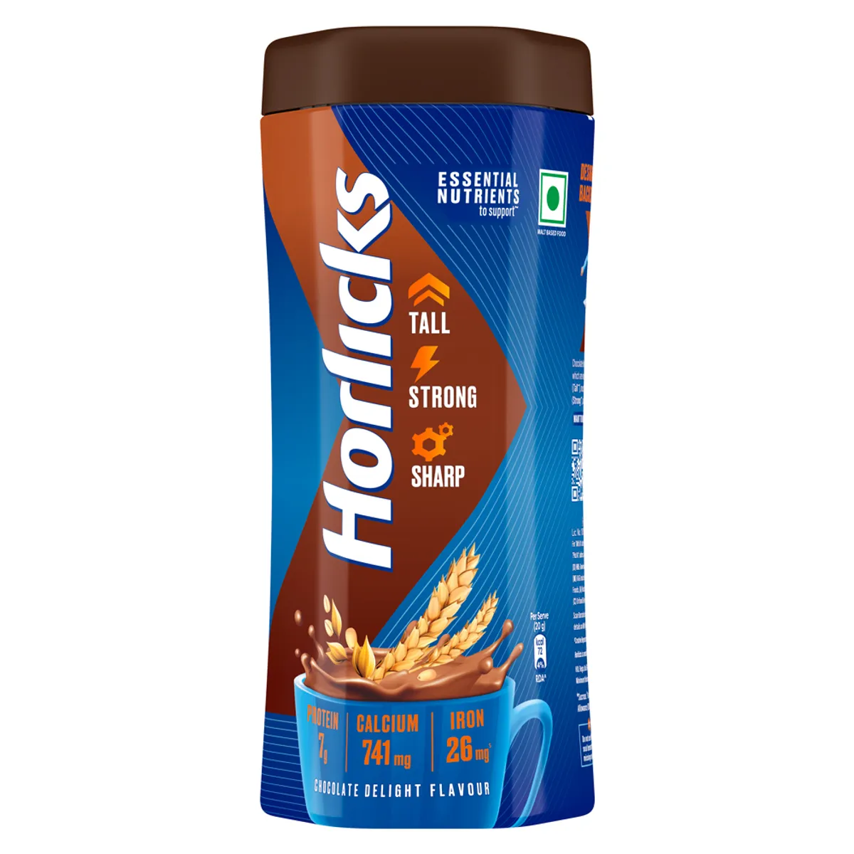 Buy Horlicks Chocolate Delight Flavour Nutrition Powder 500 gm Jar