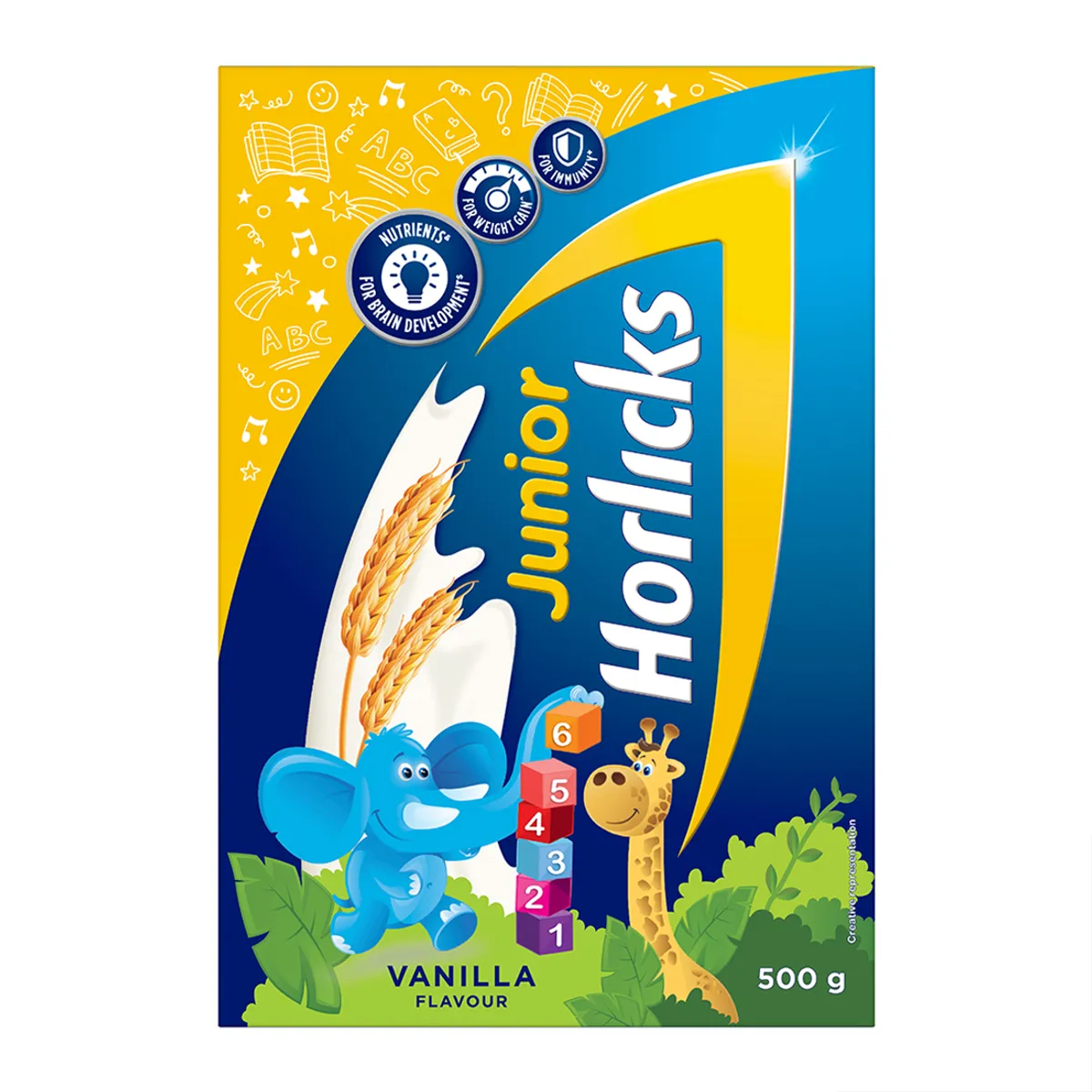Buy Junior Horlicks Vanilla Flavour Nutrition Powder 500 gm Refill