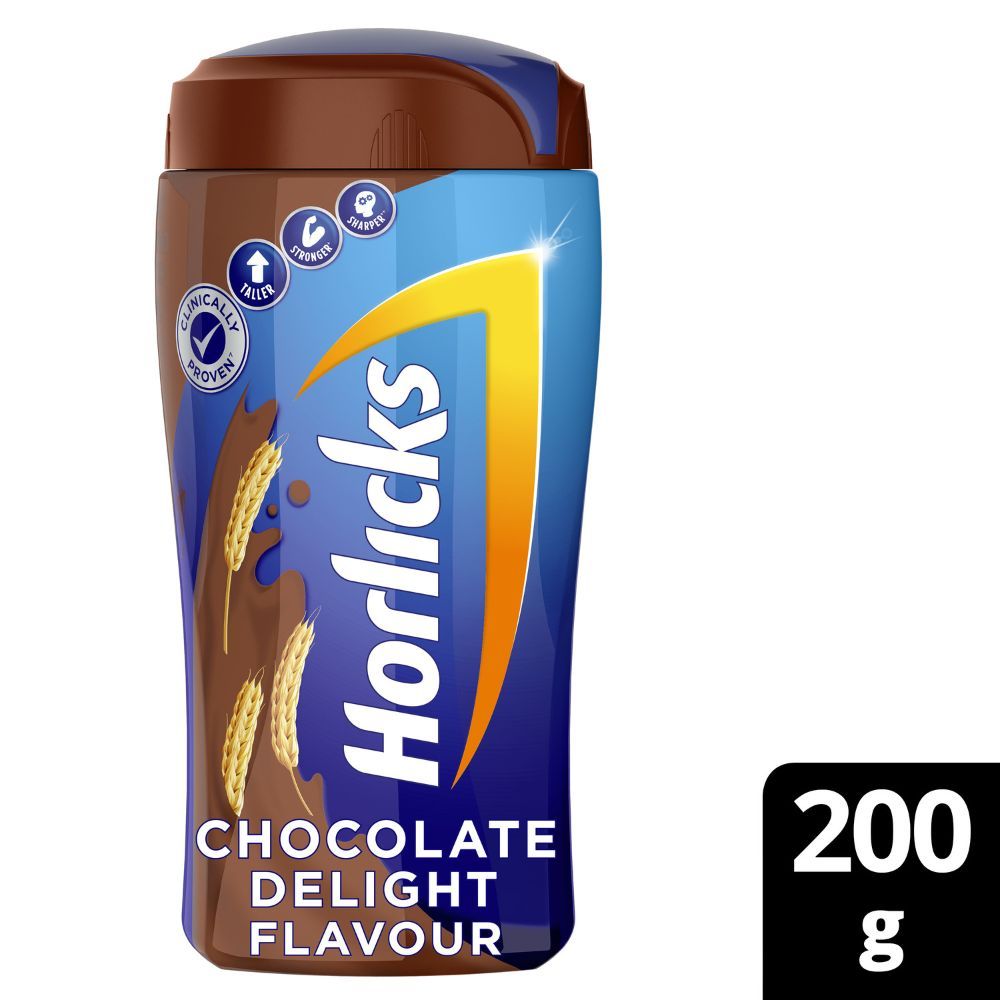 Horlicks Chocolate Delight Flavour Nutrition Drink Powder, 200 gm Price