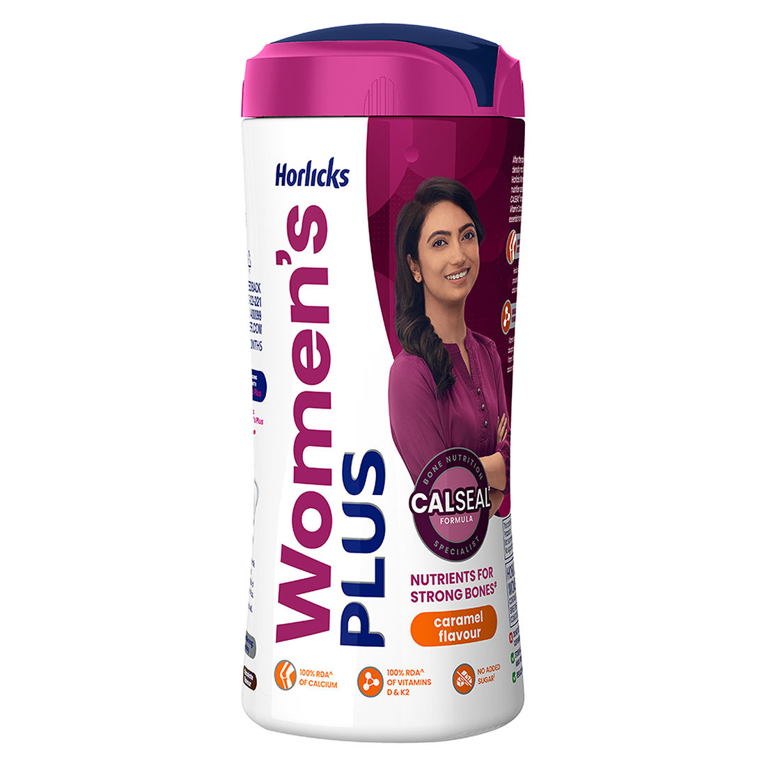 Horlicks Women's Plus Caramel Flavour Nutrition Drink Powder, 400 gm