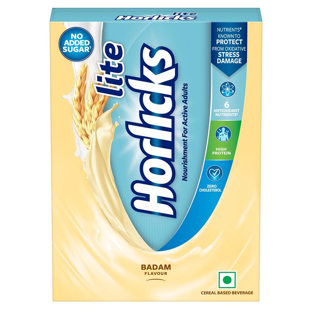 Horlicks Lite Badam Flavour Nutrition Powder, 400 gm Refill Pack, Pack of 1 Horlicks Lite Badam Flavour Nutrition Powder, 400 gm Refill Pack, Pack of 1