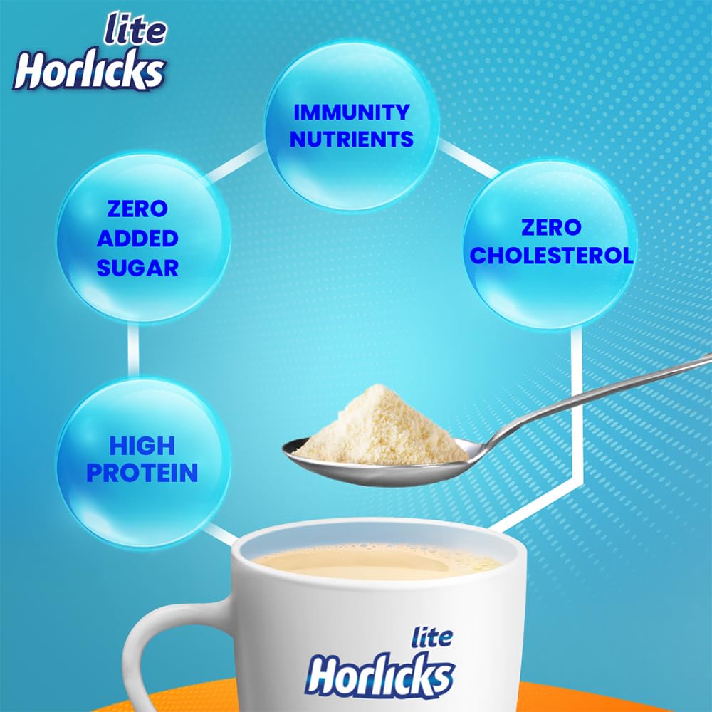 Horlicks Lite Badam Flavour Nutrition Powder, 400 gm Refill Pack, Pack of 1 Horlicks Lite Badam Flavour Nutrition Powder, 400 gm Refill Pack, Pack of 1