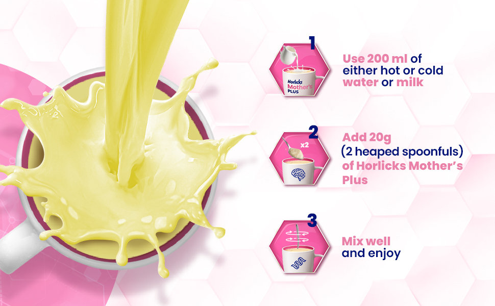 Horlicks Mother's Plus Kesar Flavour Nutrition Powder 400 gm Refill Pack | 25 Vital Nutrients | Support Healthy Birth Weight | Improves Lactation, Pack of 1 Horlicks Mother's Plus Kesar Flavour Nutrition Powder 400 gm Refill Pack | 25 Vital Nutrients | Support Healthy Birth Weight | Improves Lactation, Pack of 1