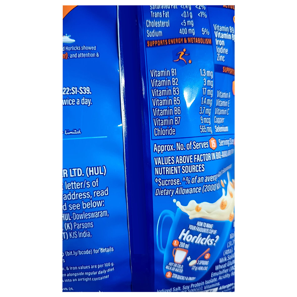 Horlicks Classic Malt Flavour Nutrition Drink Powder 400 gm Pouch | Support Immunity | Improves Bone & Muscle Health | Healthy Weight Gain, Pack of 1 Horlicks Classic Malt Flavour Nutrition Drink Powder 400 gm Pouch | Support Immunity | Improves Bone & Muscle Health | Healthy Weight Gain, Pack of 1