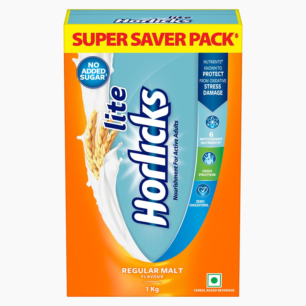 Horlicks Lite Regular Malt Flavour Nutrition Powder, 1 kg Refill Pack , Pack of 1 Horlicks Lite Regular Malt Flavour Nutrition Powder, 1 kg Refill Pack , Pack of 1