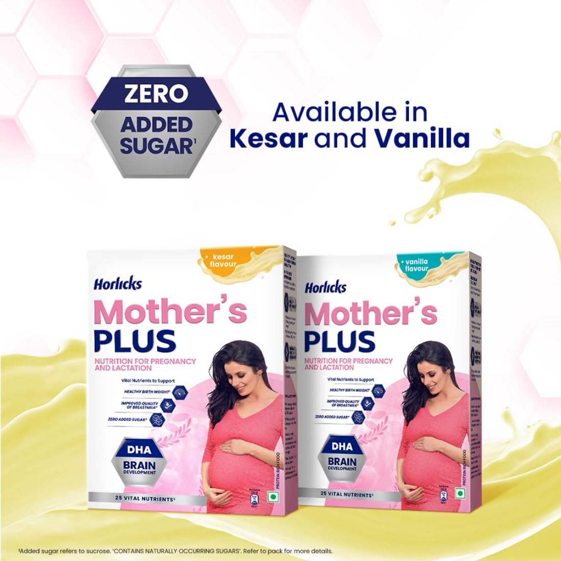 Horlicks Mother's Plus Kesar Flavour Nutrition Powder 200 gm Refill Pack | 25 Vital Nutrients | Support Healthy Birth Weight | Improves Lactation, Pack of 1 Horlicks Mother's Plus Kesar Flavour Nutrition Powder 200 gm Refill Pack | 25 Vital Nutrients | Support Healthy Birth Weight | Improves Lactation, Pack of 1