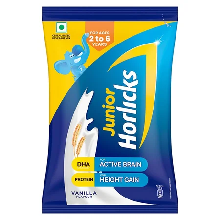 Junior Horlicks Vanilla Flavour Nutrition Powder, 400 gm
