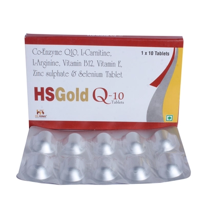 HSGold Q-10 Tablet 10's, Pack of 10 TABLETS