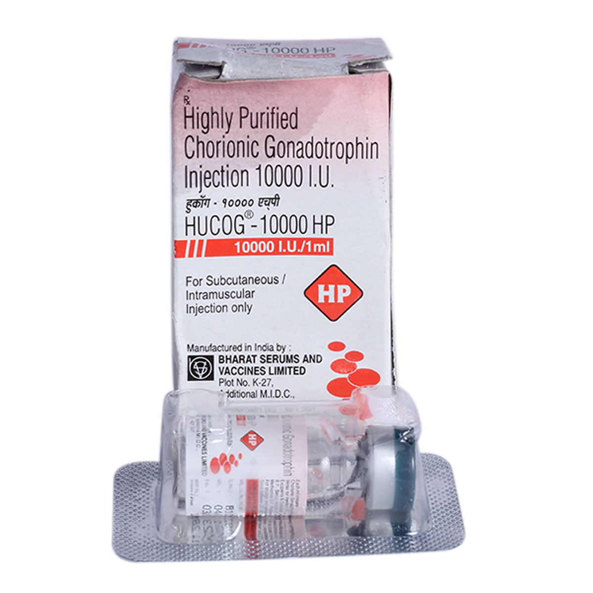 Hucog 10000IU Injection 1's, Pack of 1 Injection Hucog 10000IU Injection 1's, Pack of 1 Injection