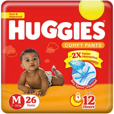 Huggies Comf Dry Diaper Pants Medium, 26 Count, Pack of 1