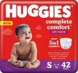 Huggies Complete Comfort Wonder Baby Diaper Pants Small, 42 Count