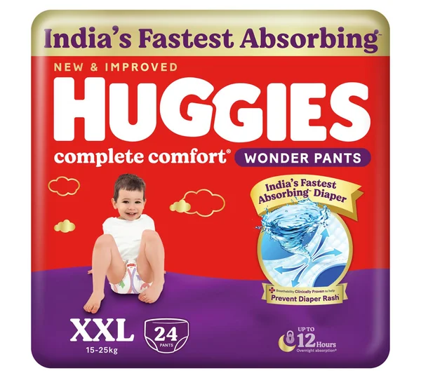 Huggies Wonder Dry Baby Diaper Pants XXL, 24 Count