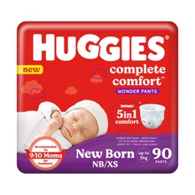 Buy Huggies Complete Comfort Wonder Pants Medium (M) Size (7-12 Kgs) Baby  Diaper Pants, 76 count, India's Fastest Absorbing Diaper with upto 4x  faster absorption