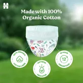 Huggies Nature Care Diaper Pants Medium with 100% Organic Cotton, 124 Count (2x62), Pack of 1