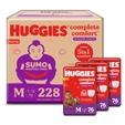Huggies Complete Comfort Wonder Baby Diaper Pants Medium, 228 Count (3x76)