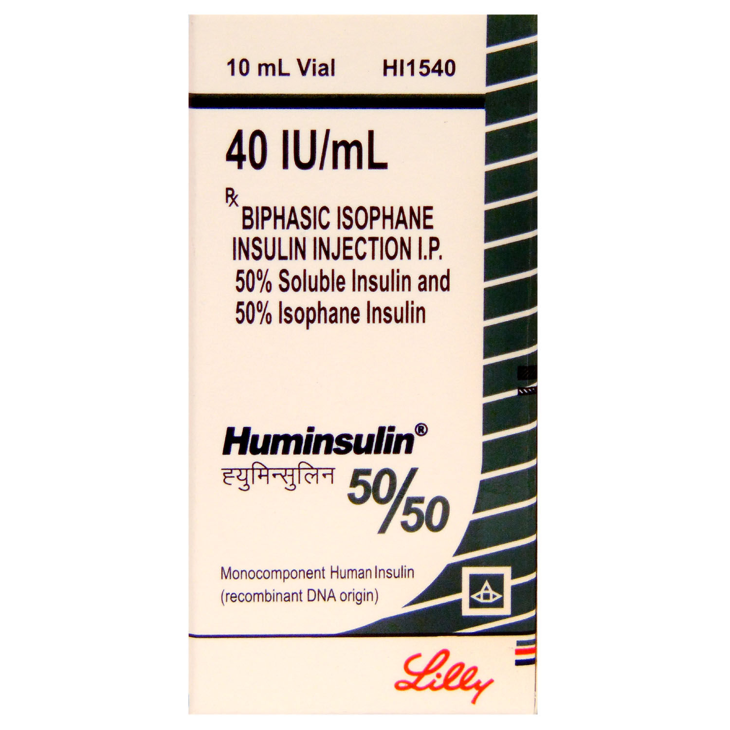 Buy Huminsulin 50/50 40IU/ml Injection 10 ml Online