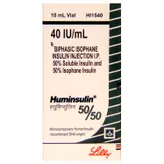 Huminsulin 50/50 40IU/ml Injection 10 ml, Pack of 1 INJECTION