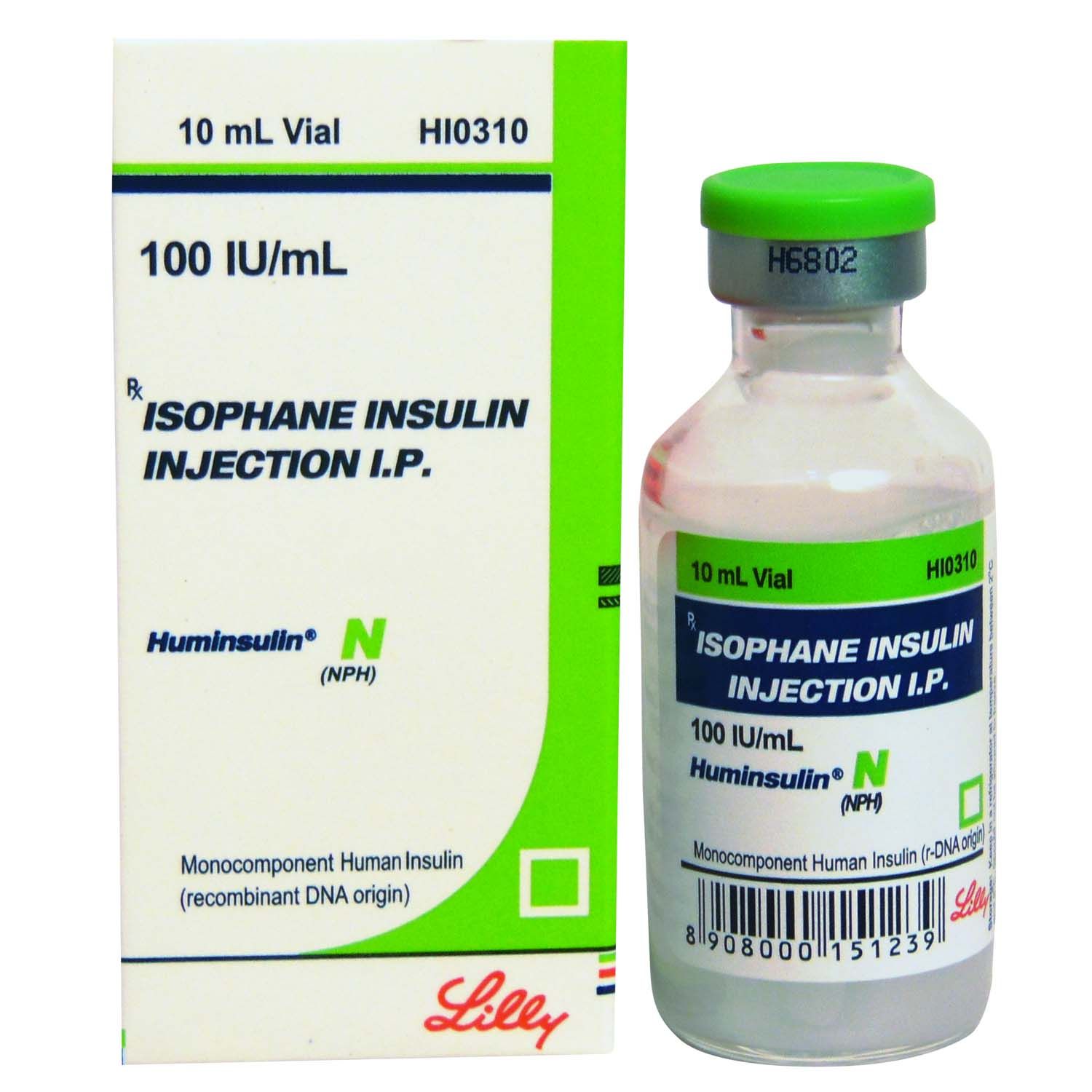 Buy Huminsulin N (NPH) 100IU/ml Injection 10 ml Online