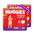 Huggies Complete Comfort Wonder Baby Diaper Pants XXL, 48 Count (2x24)