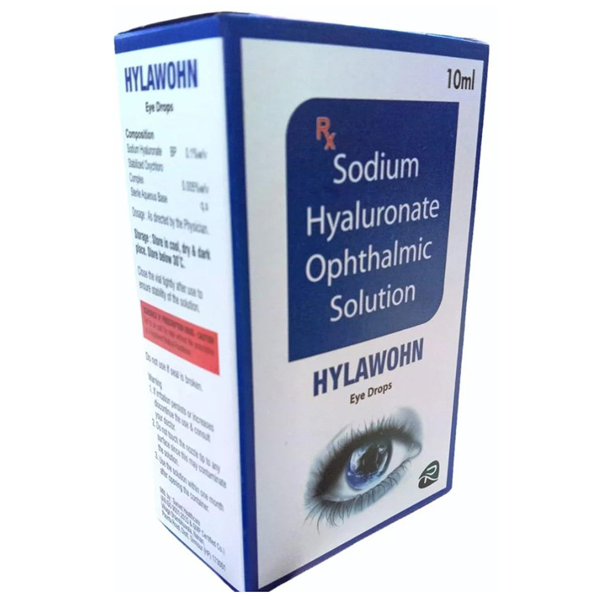 Hylawohn 0.1% Eye Drops 10 ml, Pack of 1 Hylawohn 0.1% Eye Drops 10 ml, Pack of 1