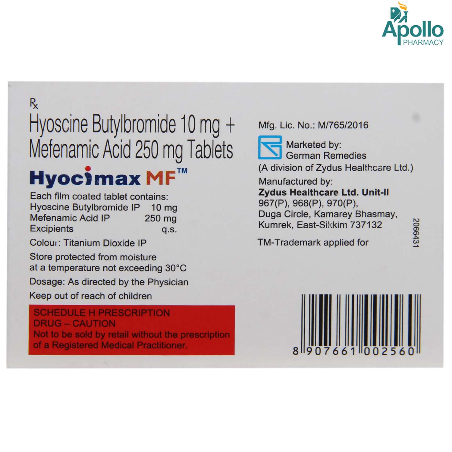 Hyocimax MF Tablet 10's, Pack of 10 TABLETS Hyocimax MF Tablet 10's, Pack of 10 TABLETS