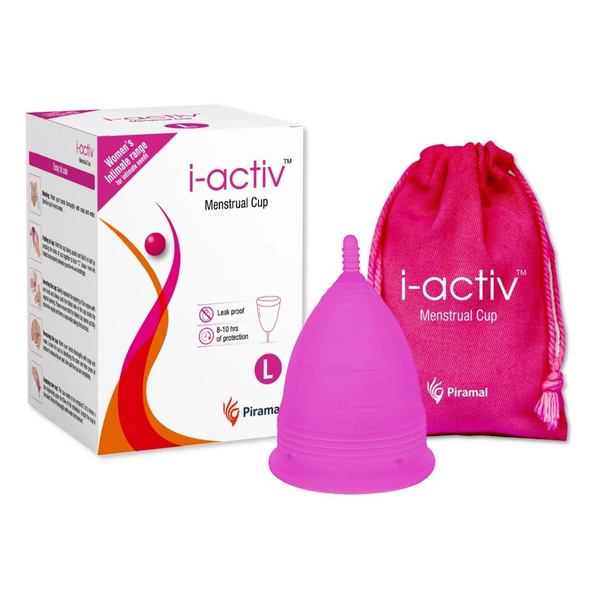 i-activ Menstrual Cup Large, 1 Count, Pack of 1 i-activ Menstrual Cup Large, 1 Count, Pack of 1