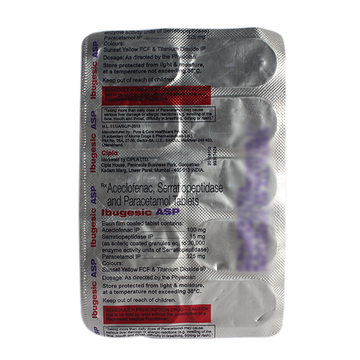 Ibugesic Asp Tablet 10's, Pack of 10 TABLETS Ibugesic Asp Tablet 10's, Pack of 10 TABLETS