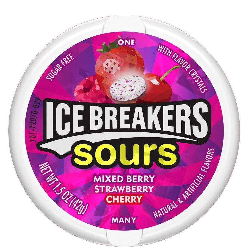 Ice Breaker Sugarfree Sour Berry Mouth Freshner Mints, 42 gm Price